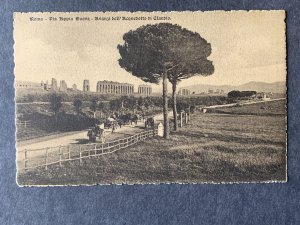 Via Appia NuovaAvanziAcquedetto di Claudio Roma Italy Litho Postcard H2029081953