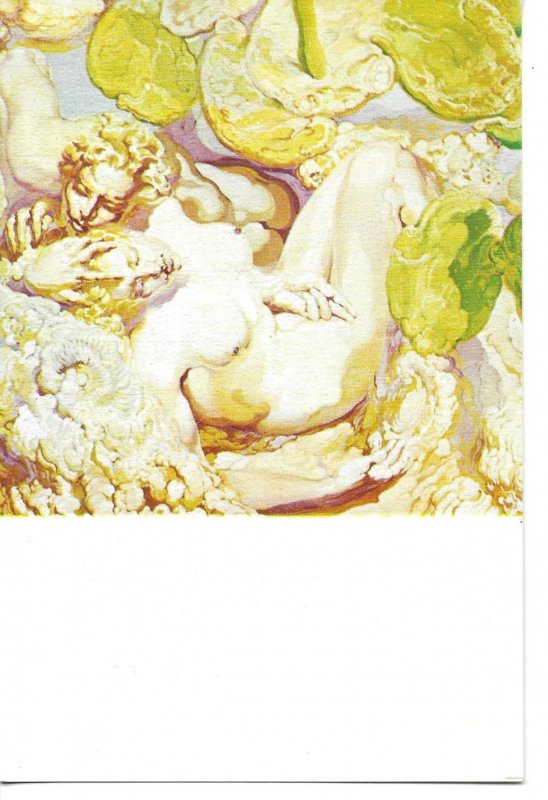 Poem of the Earth. Nopales, by Nestor Fine painting, modern Spanish postcard 1