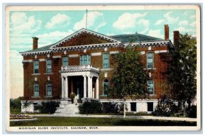 1910 Michigan Blind Institute Building Saginaw Michigan Antique Vintage Postcard 