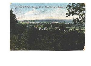 Rock Park, Sleeping Giant, Mount Carmel, Pennsylvania, Used 1907 Flag Cancel