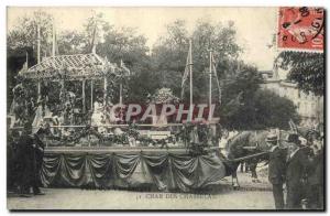 Old Postcard Wine Harvest Fete Char Chasselas