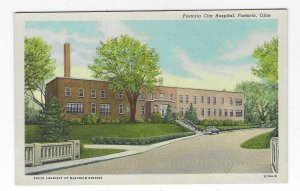1940's Fostoria City Hospital, Fostoria, Ohio Linen Postcard