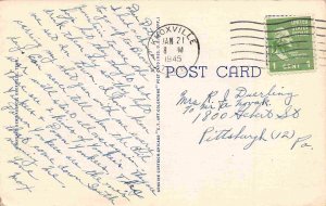 Lawson McGhee Library Knoxville Tennessee 1945 linen postcard