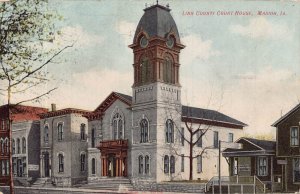 MARION IOWA~LINN COUNTY COURT HOUSE~1910 PSTMK POSTCARD