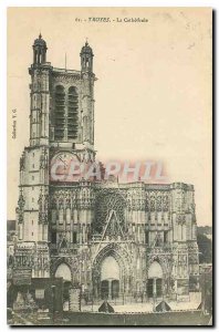 CARTE Postale Old Troyes La Cathedrale