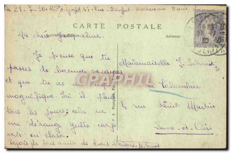 Old Postcard Paris Val de Grace