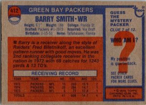 1976 Topps Football Card Barry Smith Green Bay Packers sk4350