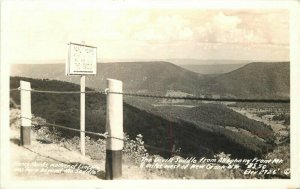 Devil's Saddle US 50 New Creek West Virginia RPPC Photo 1930s Postcard 21-1961