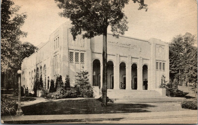Vtg 1910s Norion Memorial Hall Lake Chautauque New York NY Postcard