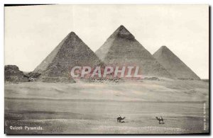 Postcard Ancient Egypt Egypt Giza Pyramids