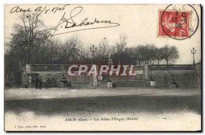 Old Postcard Auch alleys d & # 39Etigny Entree