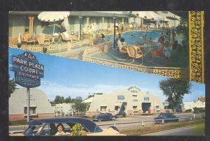 ST. LOUIS MISSOURI ROUTE 66 PARK PLAZA MOTEL VINTAGE ADVERTISING POSTCARD MO.