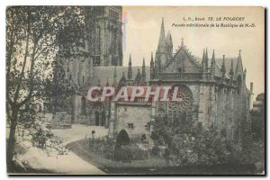 Old Postcard Brest Folgoet southernmost Facade of the Basilica of N D