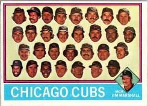 1976 Topps Baseball Card Chicago Cubs Jim Marshall Manager sk13346