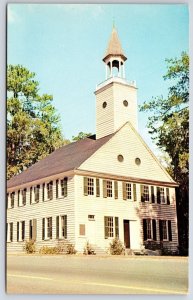 Postcard Famous Old Church Simple Architecture Oldest Settlements Midway Georgia