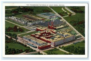 Studebaker Car Factory South Bend IN Indiana Postcard (DR3)