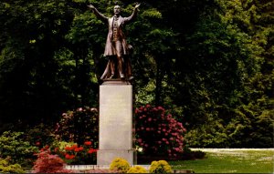 Canada British Columbia Vancouver Stanley Park The Lord Stanley Statue