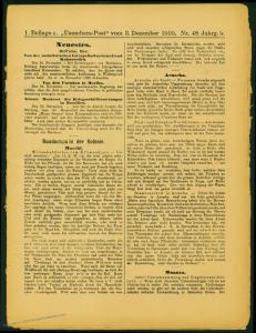 Germany 1910 E Africa Deutsche Ost-Afrika Usambara Post Complete Newspaper 73337