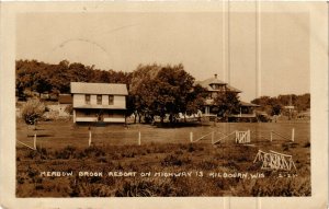 PC CPA US, WIS, KILBOURN, MEADOW BROOK RESORT, REAL PHOTO POSTCARD (b6414)