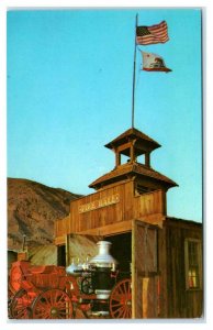 CALICO GHOST TOWN, CA ~ Roadside  FIRE HALL c1950s Roadside Postcard