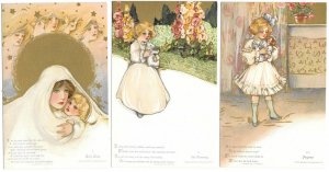 Six Postcard & Envelope Complete Set Childhood Days by Samuel L Schmucker~105060