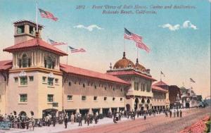 LP61  Redondo Beach, California, CA, postcard, Front View of