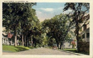 High St. - Ellsworth, Maine ME Postcard