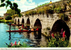 England Stratford Upon Avon Clopton Bridge and River Avon