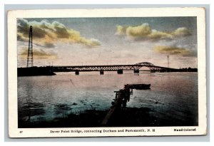 Vintage 1910's Postcard Dover Point Bridge Durham & Portsmouth New Hampshire