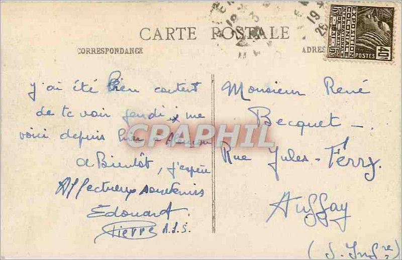 Old Postcard Alencon Orne Gate Chateau des Ducs