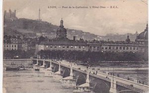 France Lyon Pont de la Guillotiere Hotel Dieu 1914