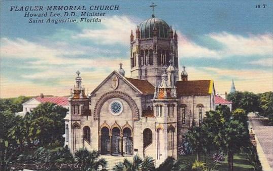 Florida Saint Augustine Flagler Memorial Church Howard Lee DD Minister 1960