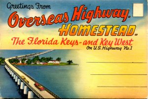 Folder - Overseas Highway, Florida Keys & Key West (18 lithograph views; line...