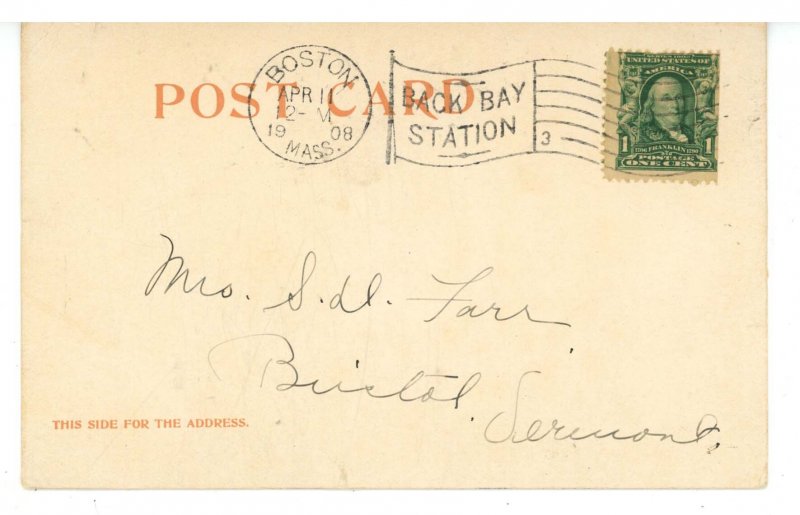 MA - Boston. Custom House ca 1906  (stains)