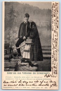Belgium Postcard Pictures from the Black Forest's Folk Life 1905 Posted