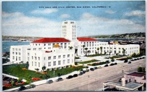 Postcard - City Hall and Civic Center, San Diego, California, USA