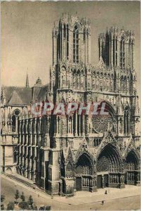 Modern Postcard Reims Champagne Pommery and Greno The Cathedral of Reims