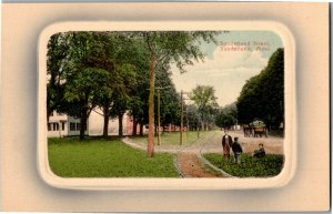 View of Sunderland Street, Sunderland MA Vintage Postcard I23