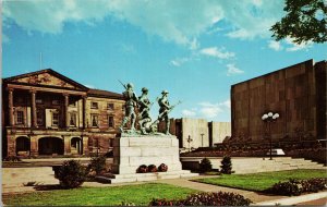 War Memorial & Province House Charlottetown PE Prince Edward Island Postcard H20