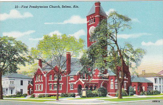 Alabama Selma First Presbyterian Church Curteich