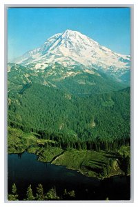 Vintage Postcard WA Mount Rainier Washington Lake Eunice 