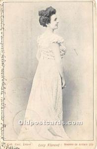 Lucy Florent Theater Actor / Actress 1906 a lot of corner wear