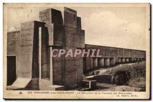 Thiaumont near Douaumont - The Monument of the Bayonet Trench - Old Postcard