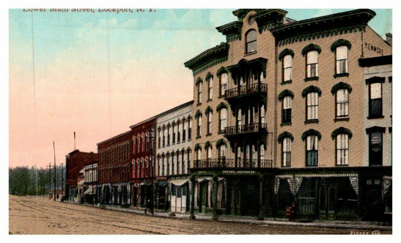 New York  Lockport , Lower Main street 