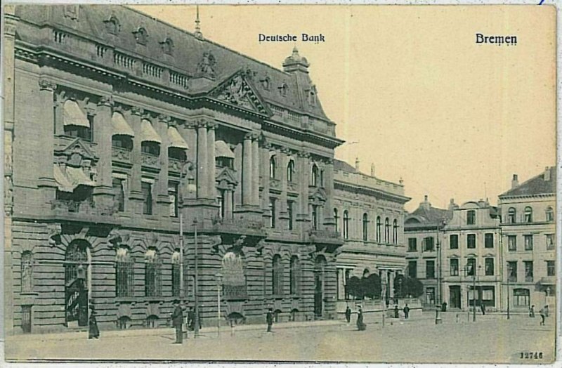 33095 - postcards VINTAGE POSTCARD - GERMANY Germany - BREMEN Bank-