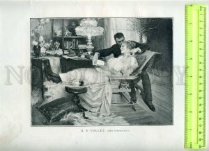 231285 FRANCE SALON 1894 GAY cigars VOLLET at dusk POSTER