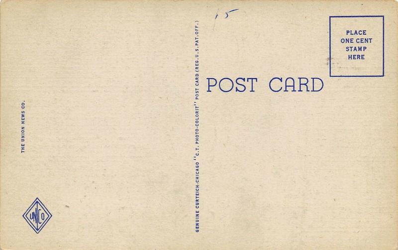 Dayton Ohio 1940s Linen Postcard The Masonic Temple