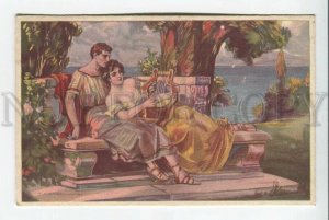 3184759 GREECE Lovers LYRE by CORBELLA Vintage ART DECO #441 PC