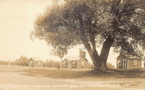 Pittsfield ME Pickwick Cabins on Route 100 Real Photo Postcard