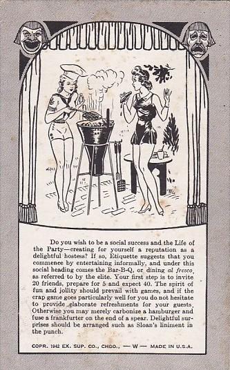 Vintage Arcade Card Humour Social Success and Life Of The Party